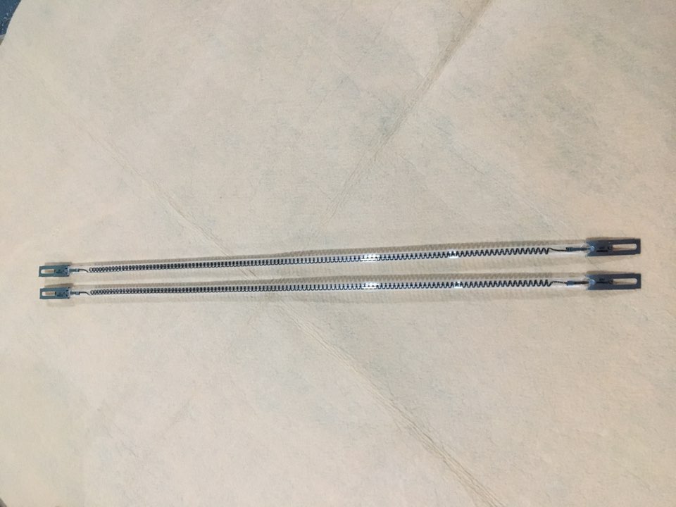 Quick hot tubular carbon fiber heating elements