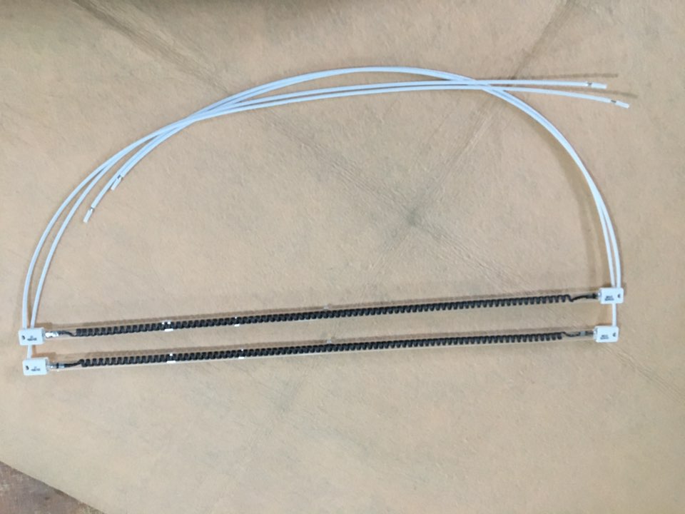 carbon fiber far infrared heating lamps 360mm 700w for screen printing machines